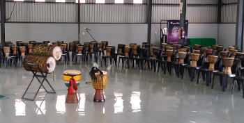 Drumming team building workshop